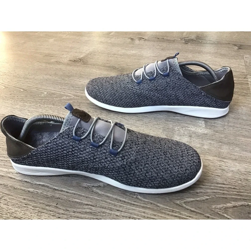 OLUKAI Sneakers Men's Size 10.5 Gray Alapa Li Slip On Comfort Sneakers